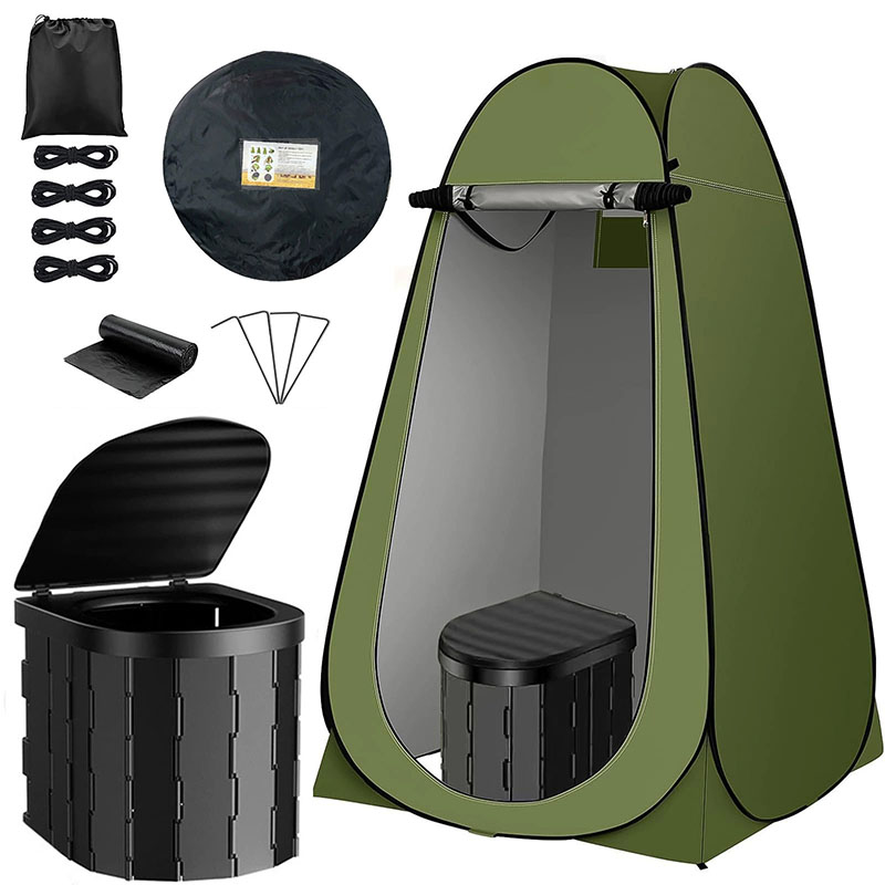 Outdoor Adventure Tent - ‌Portable Pop-Up Toilet Tent Privacy Shelter