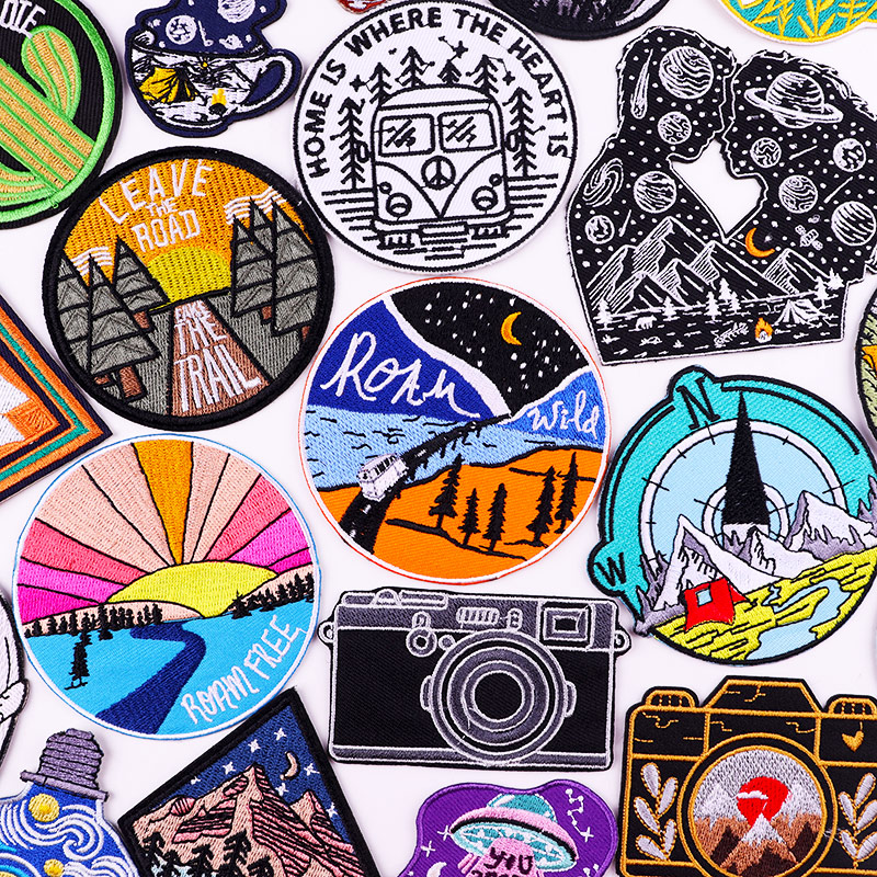 Iron On Patches DIY Outdoor Tr - Outdoor Adventure And Travel Show ulasan dan harga