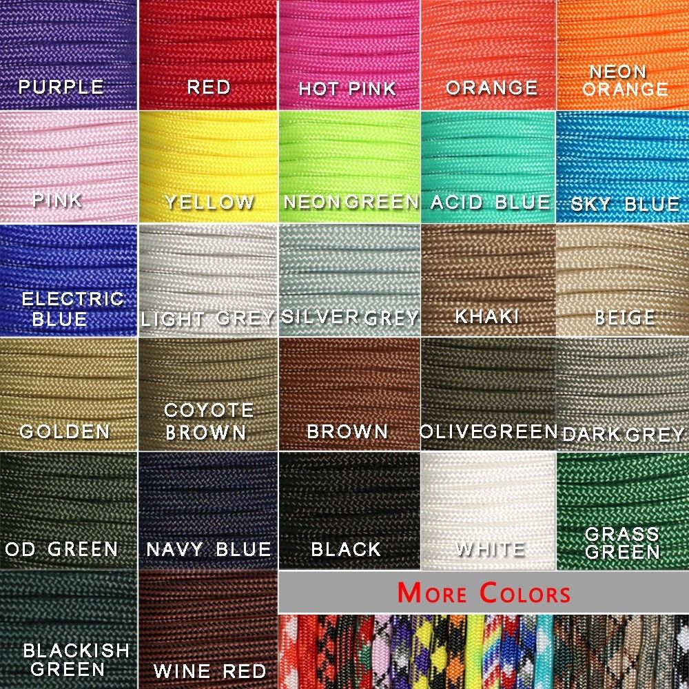 1pcs 100FT 27 Colors 550 Parac - Paracord 550 Feet ulasan dan harga