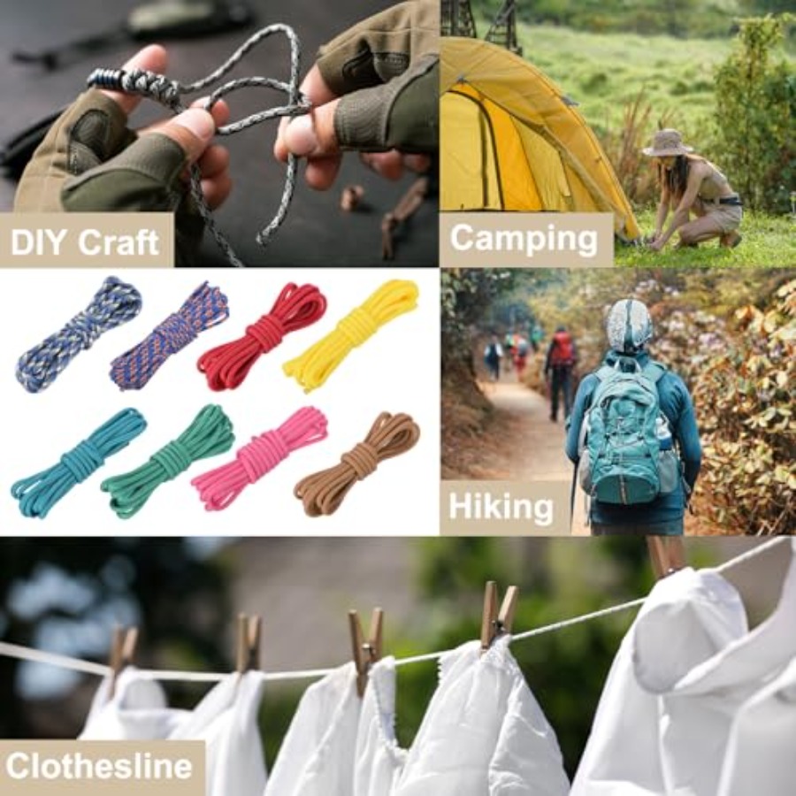 Outdoor camping tent gear: 4mm - Paracord 550 Feet ulasan dan harga