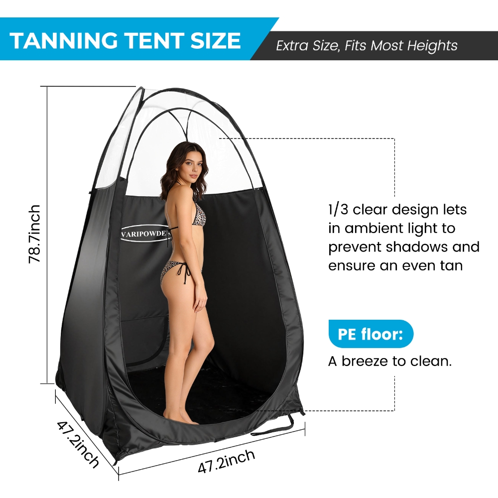 Black Spray Tanning Tent Porta - Outdoor Adventure Tent ulasan dan harga
