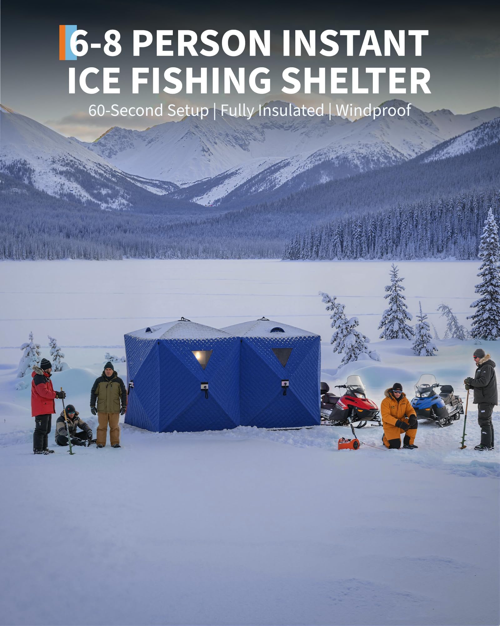 Pop-Up Ice Fishing Tent Hub-St - Outdoor Adventure Tent ulasan dan harga