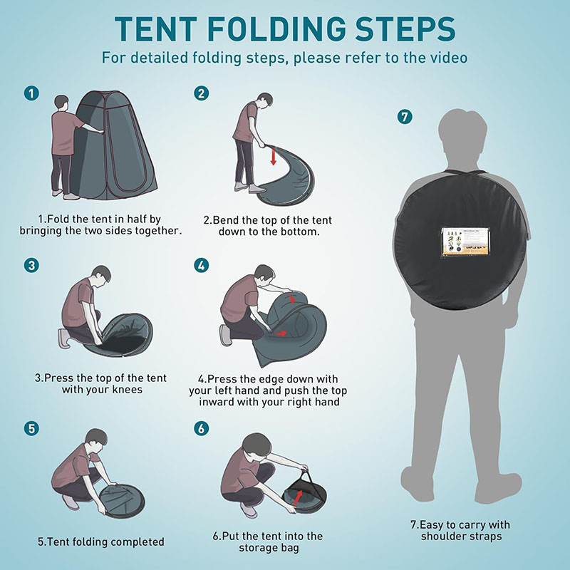‌Portable Pop-Up Toilet Tent P - Outdoor Adventure Tent ulasan dan harga
