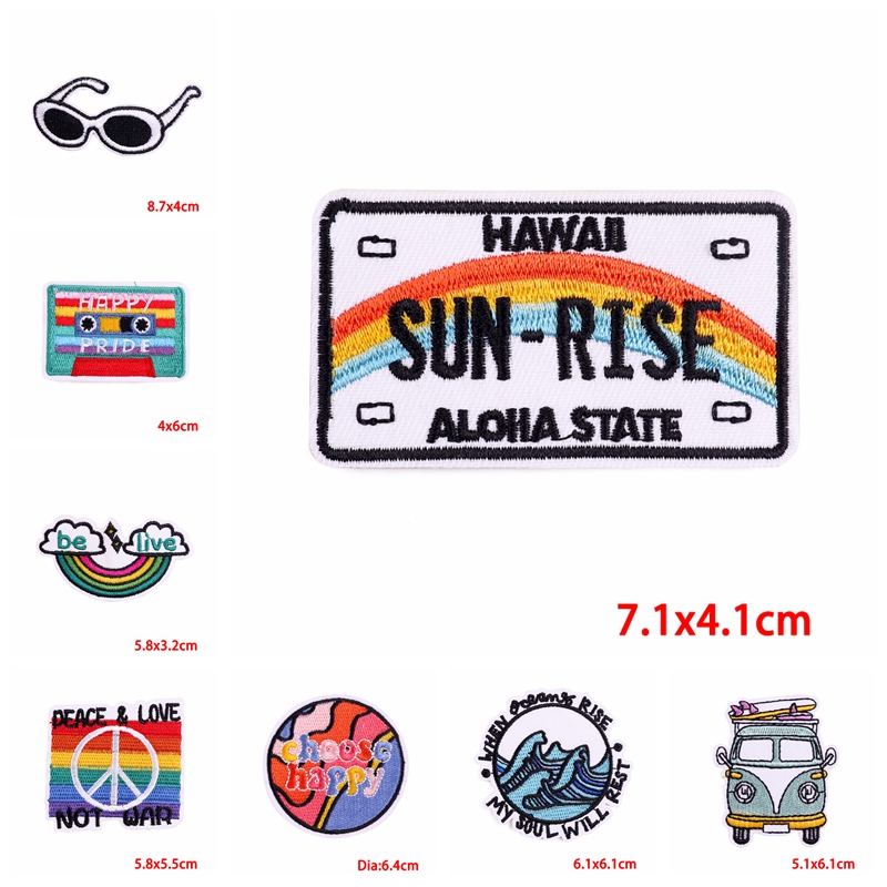 10PCS Iron On Patches Outdoor  - Outdoor Adventure And Travel Show ulasan dan harga