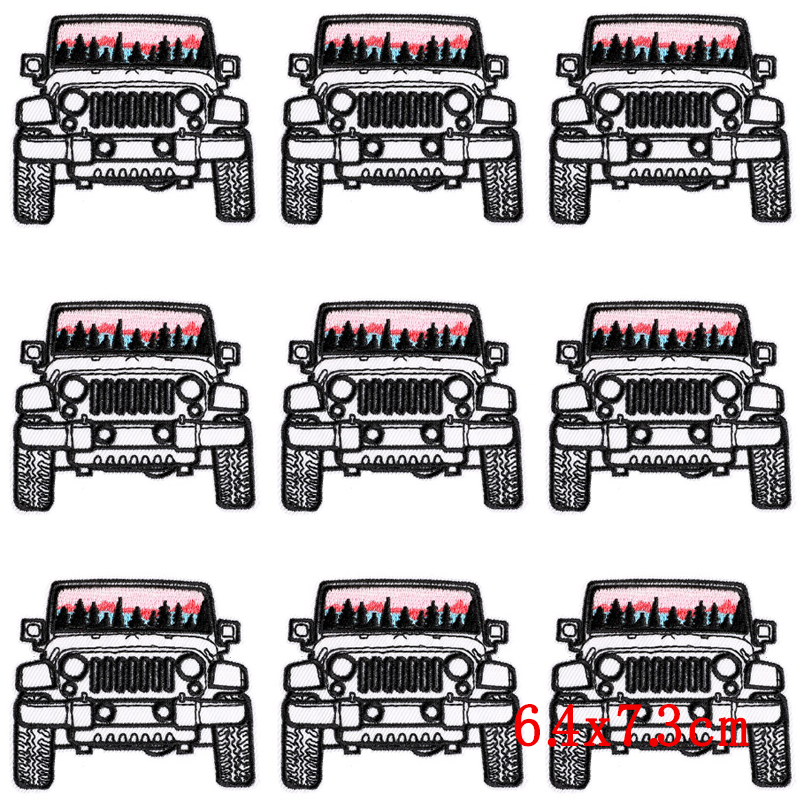 10Pcs/Lot Car Patch Iron On Pa - Outdoor Adventure Show ulasan dan harga