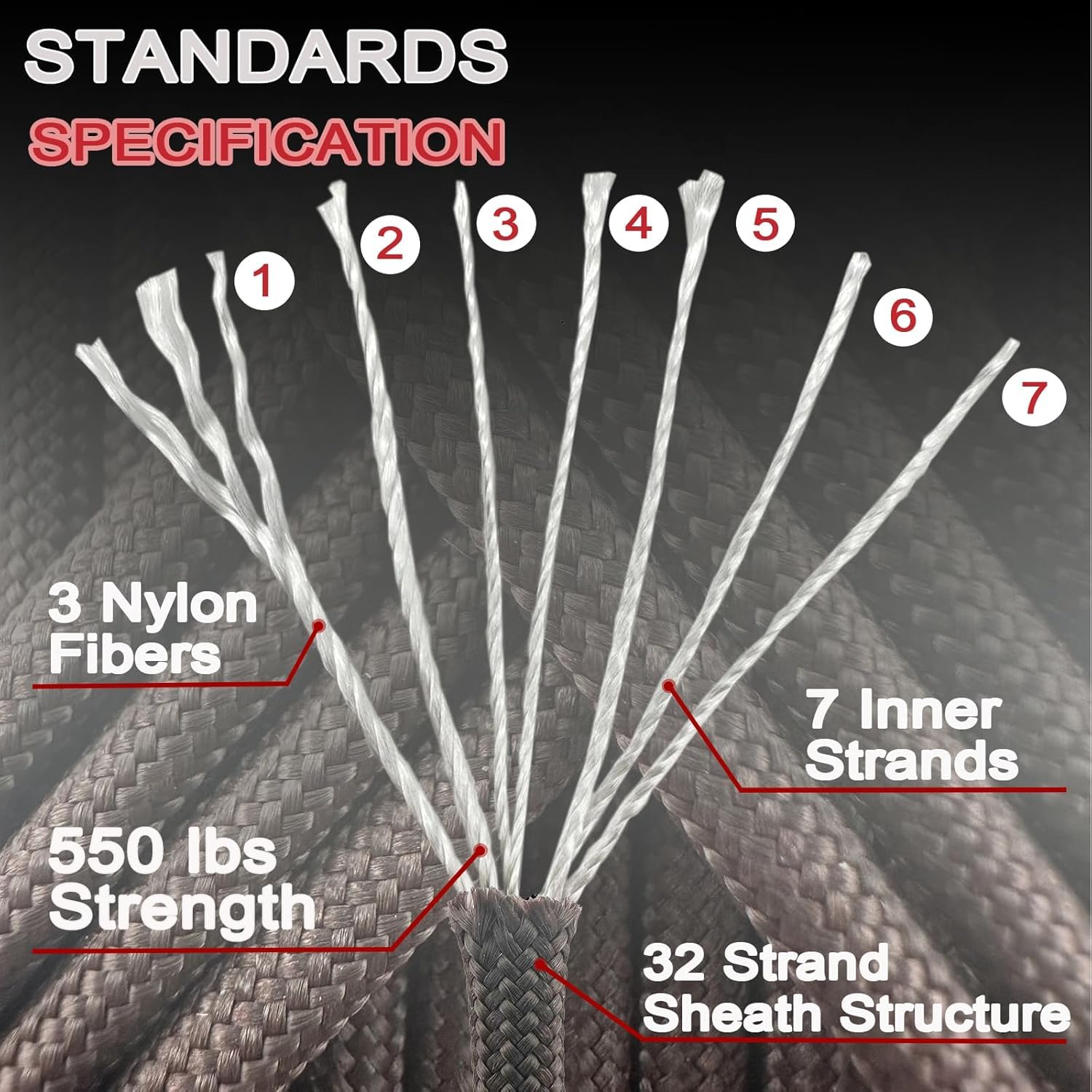 1pcs 100FT 30 Colors 550 Parac - Paracord 550 Feet ulasan dan harga